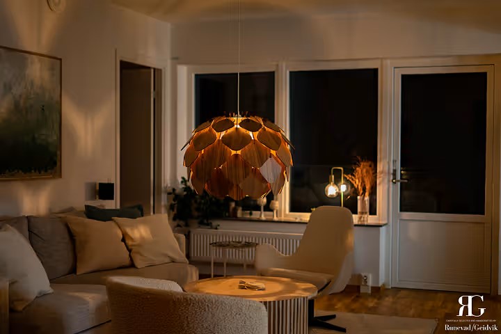 GETTERÖN TAKLAMPA - MEDIUM Valnöt